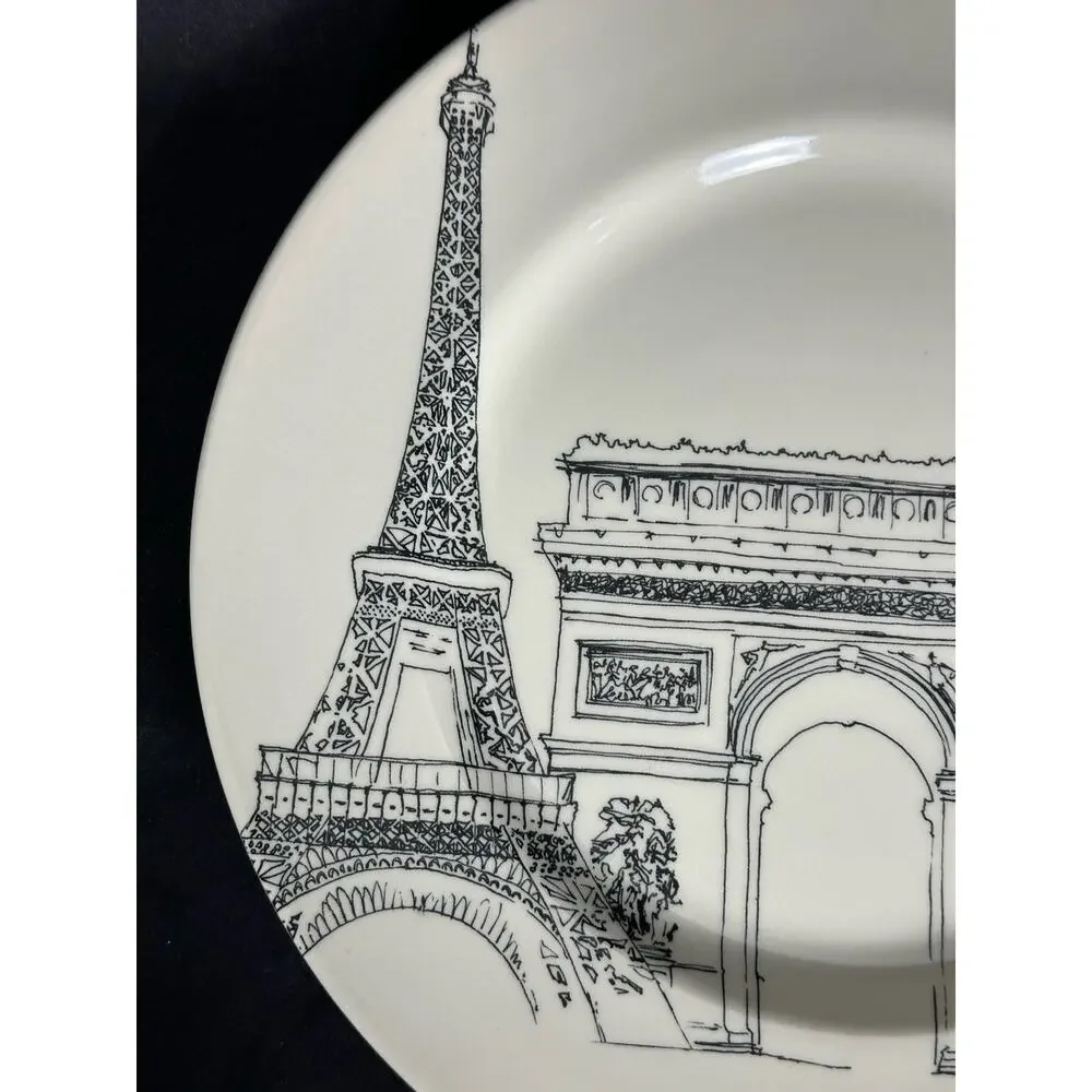 Royal Stafford City Scenes Eiffel Tower Paris Dinner Plate 11